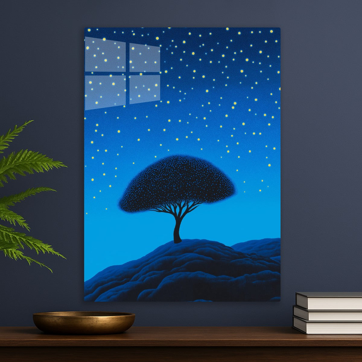 Stipple Starry Night Tree