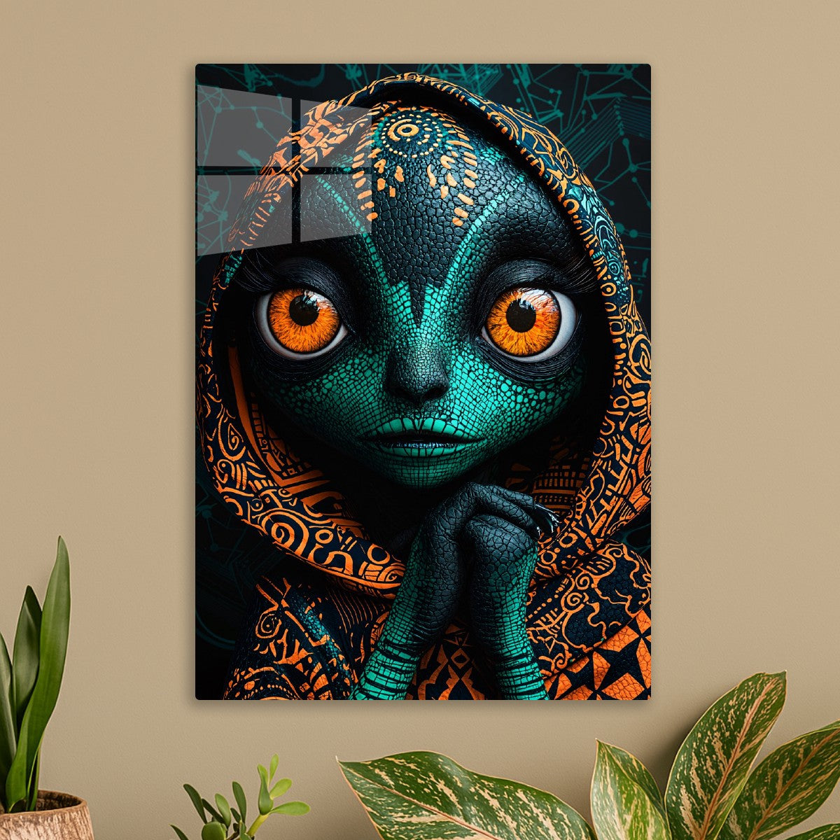 Fantasy Alien in Tribal Robe