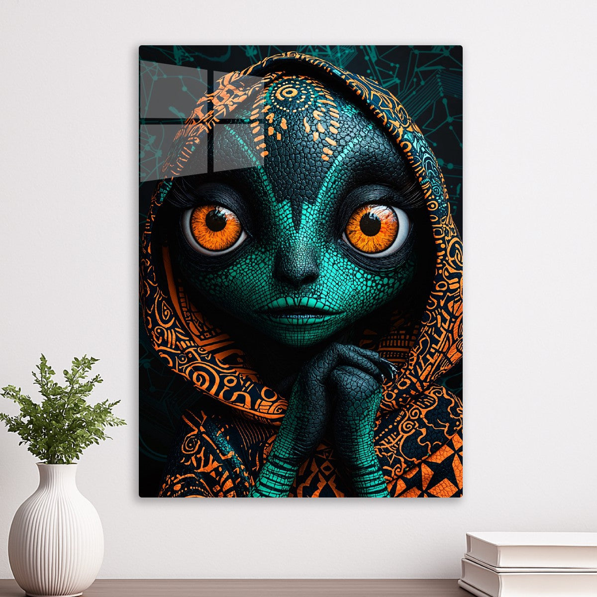 Fantasy Alien in Tribal Robe