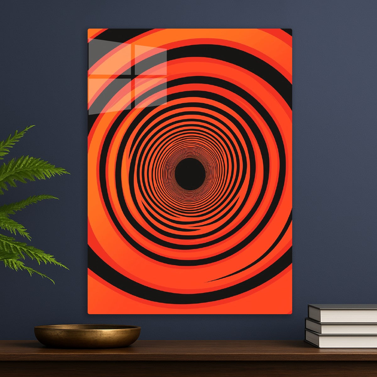 Hypnotic Orange Tunnel