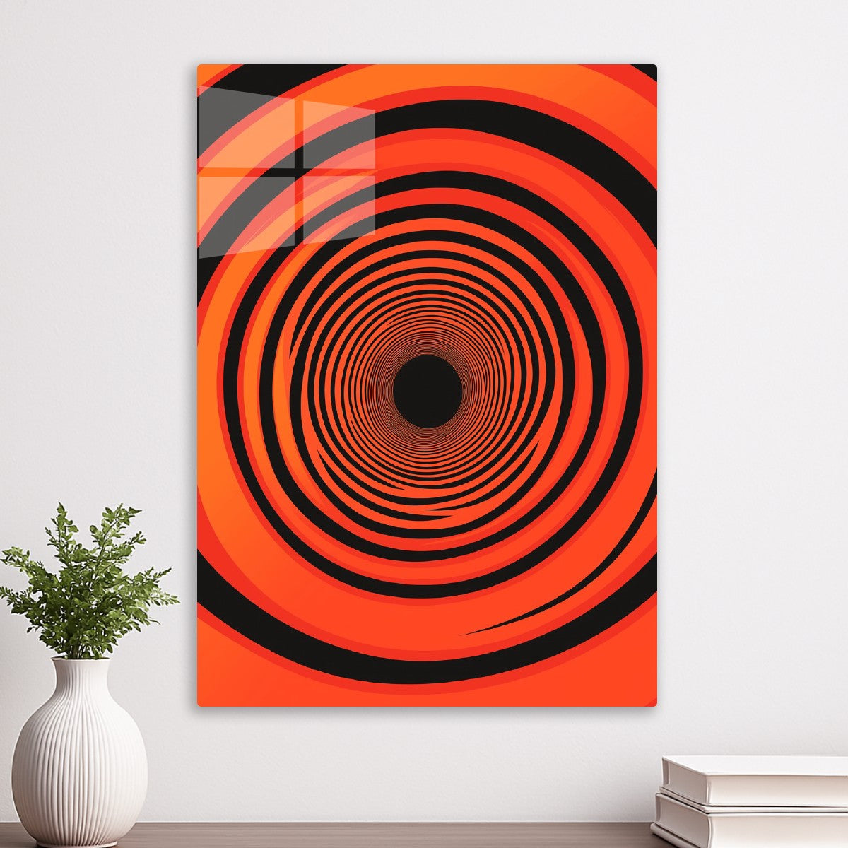 Hypnotic Orange Tunnel
