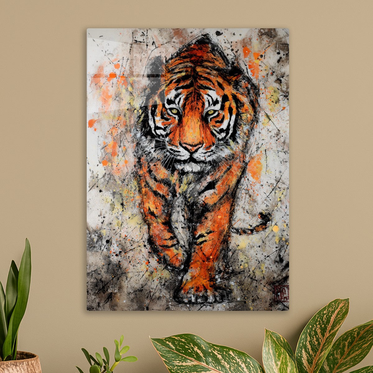 Magestic watercolour tiger