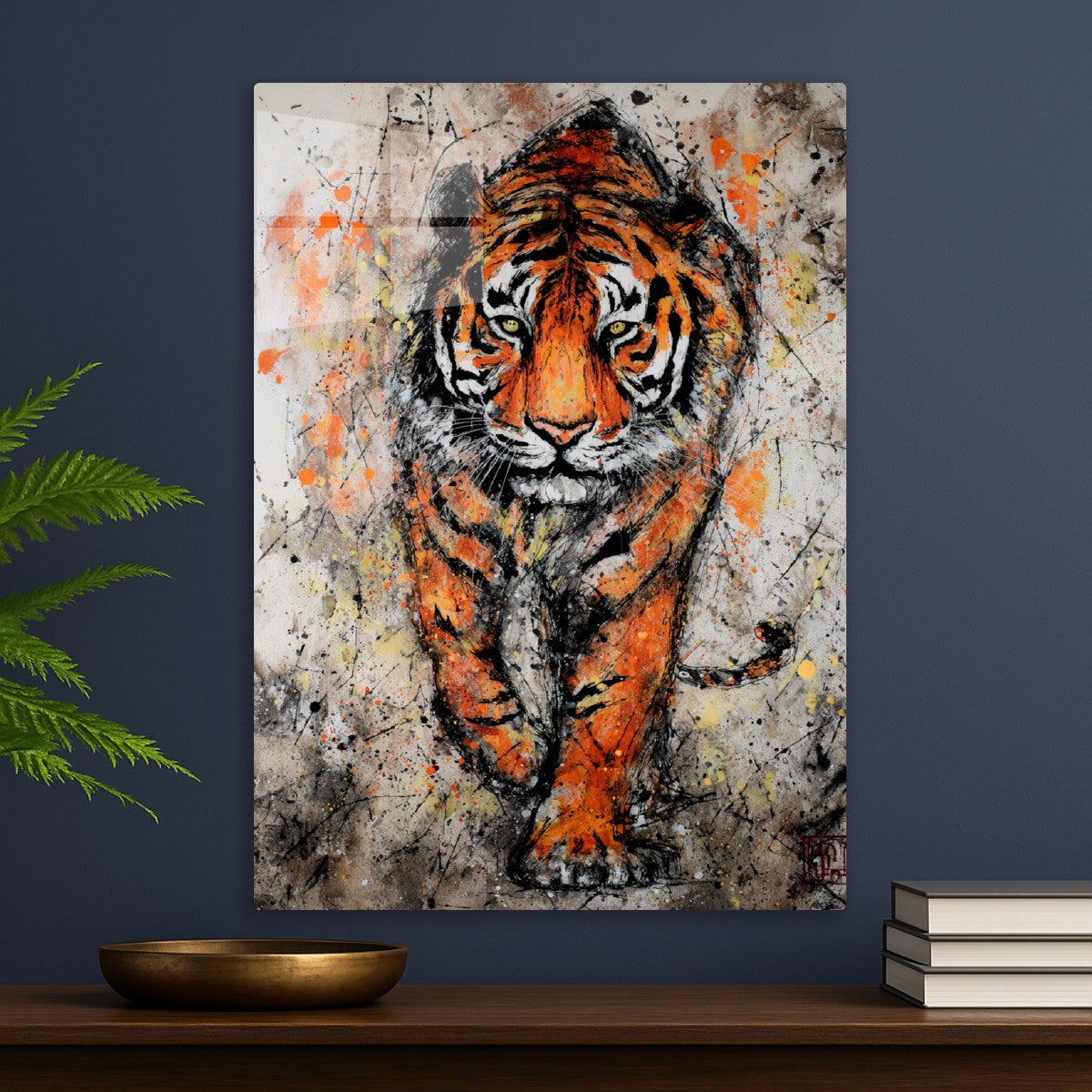 Magestic watercolour tiger