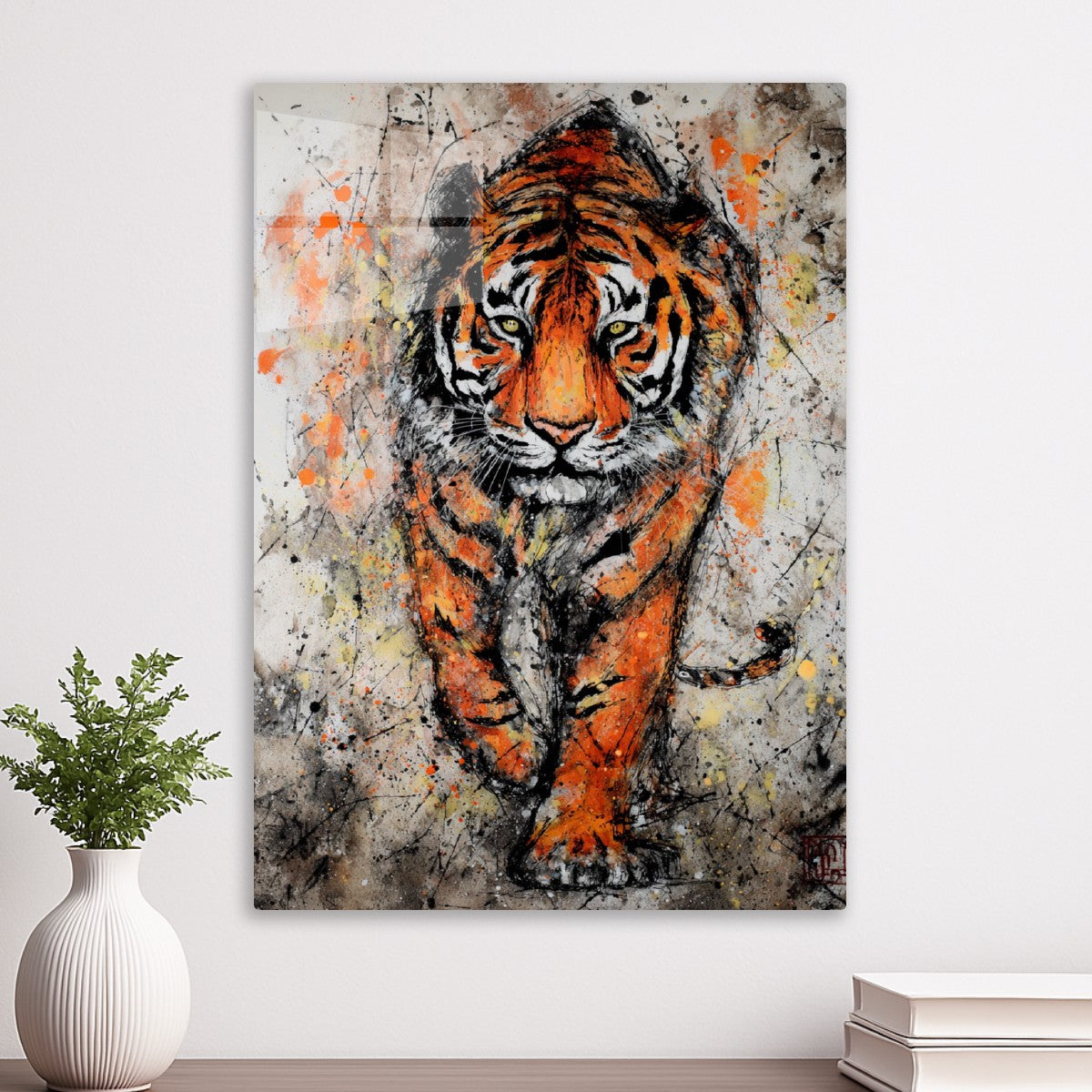 Magestic watercolour tiger