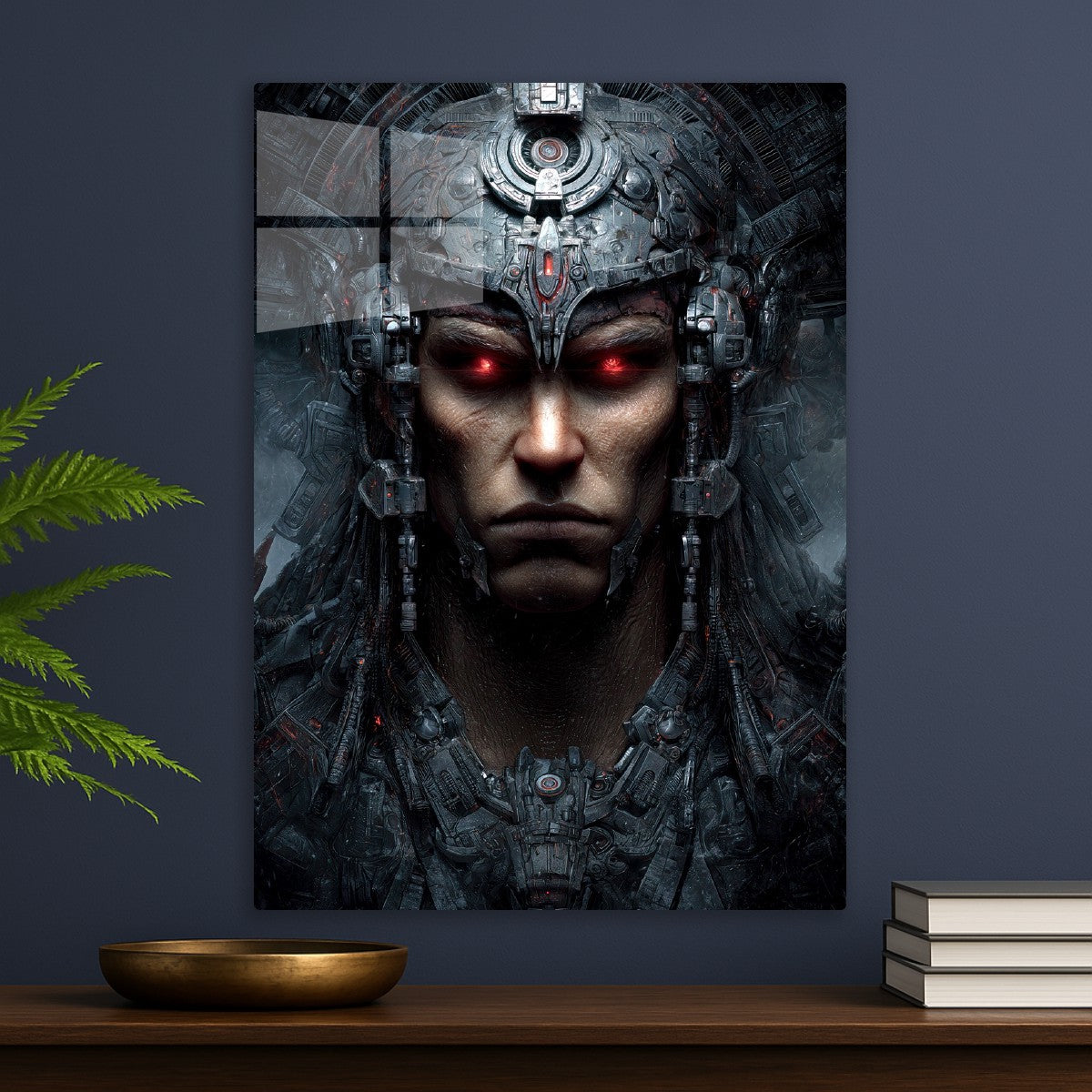Futuristic Warrior Red Eyes