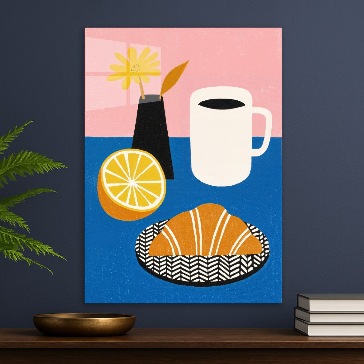 Minimalist Breakfast Print
