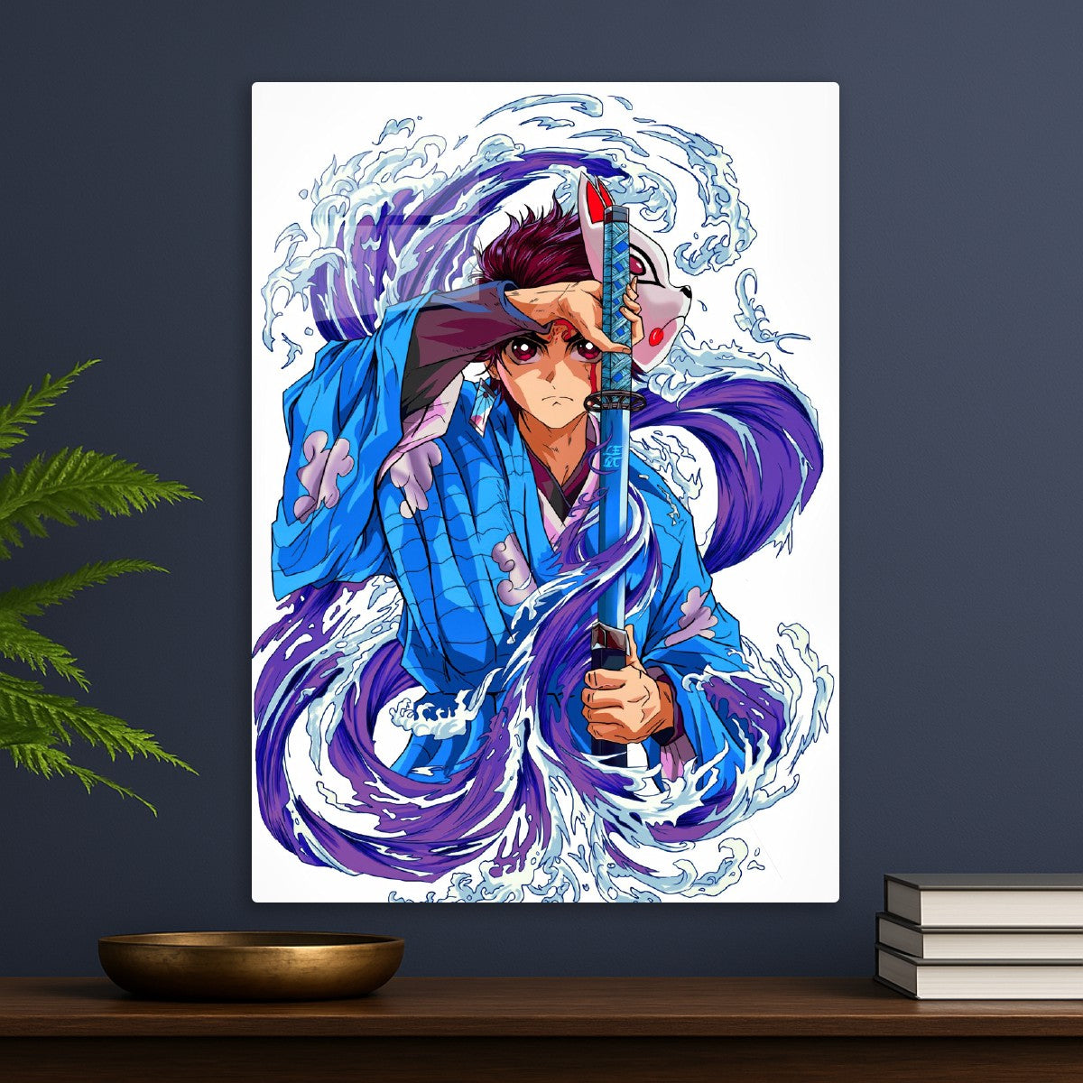 Tanjiro komado blue, Demon Slayer Kimetsu no Yaiba