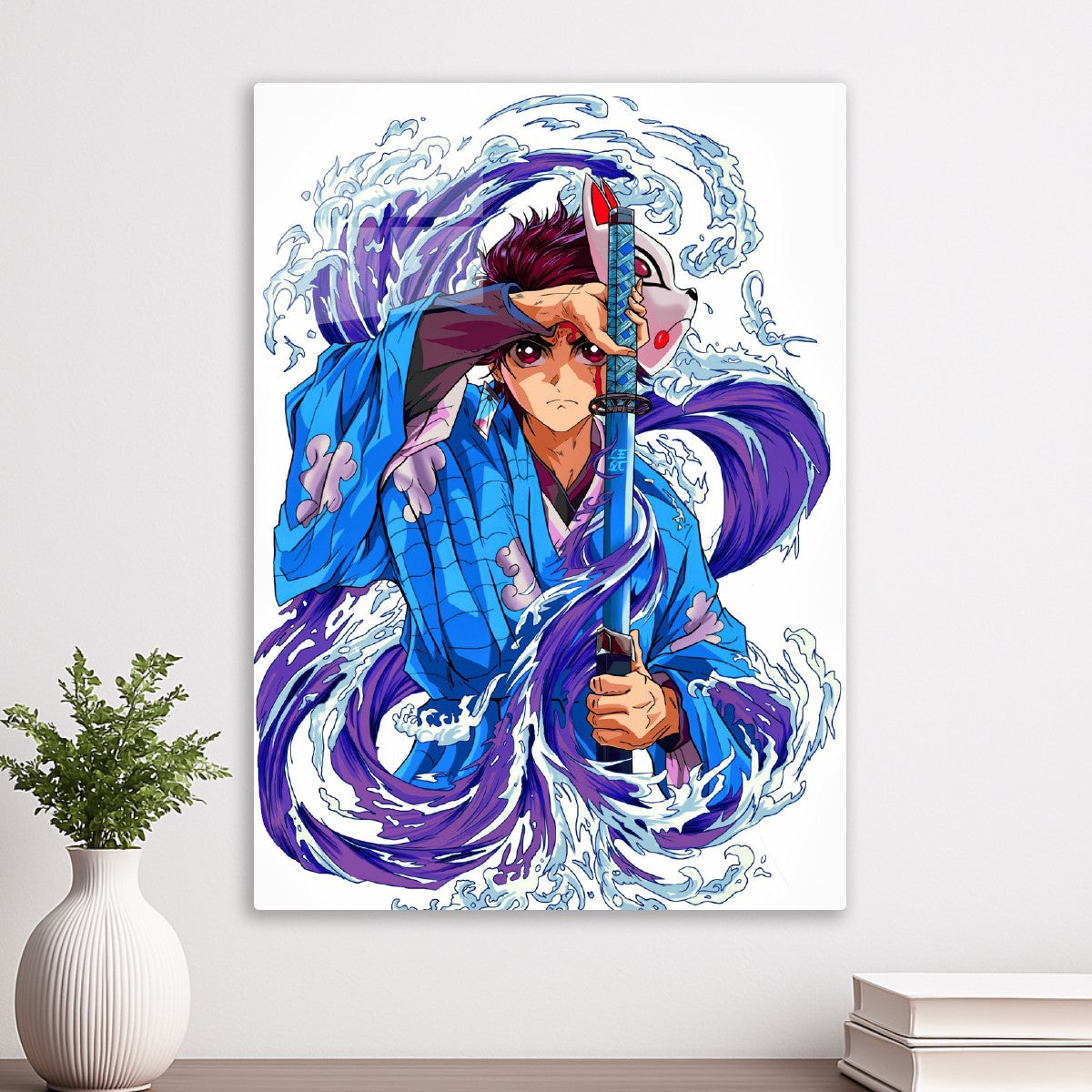 Tanjiro komado blue, Demon Slayer Kimetsu no Yaiba