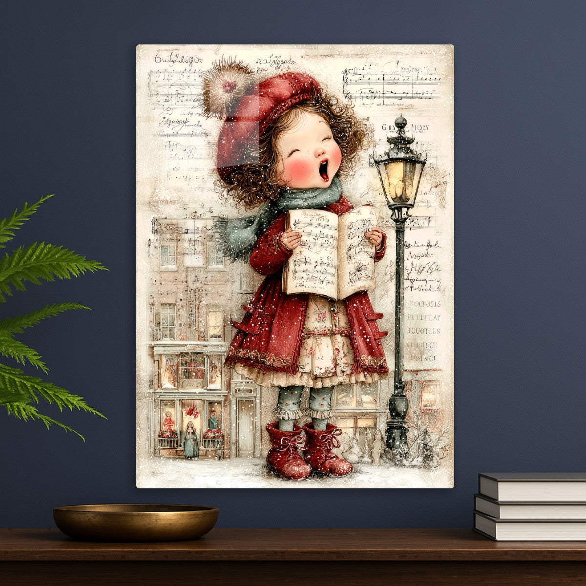 Little Girl Singing Joyfully