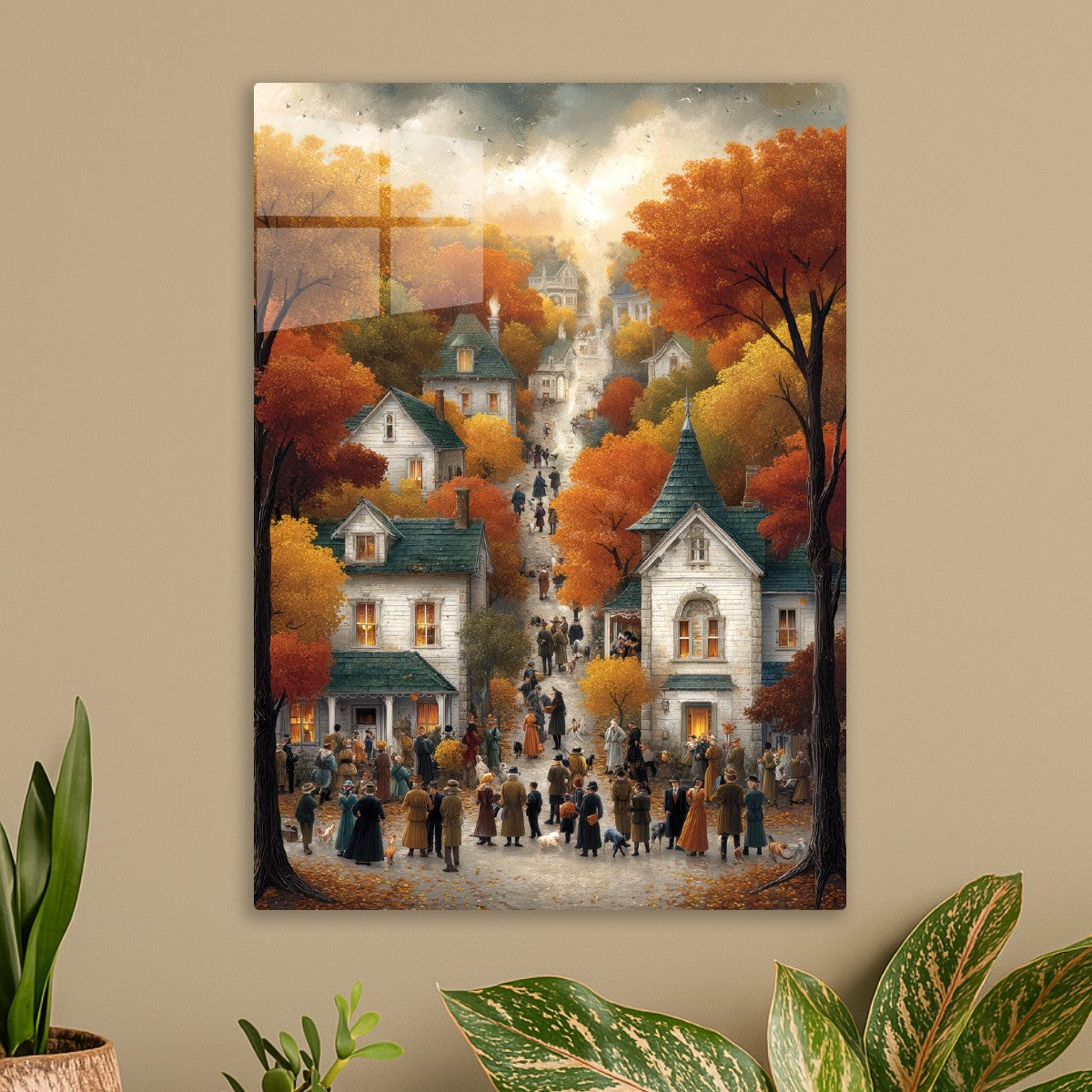 Charming Autumn Town