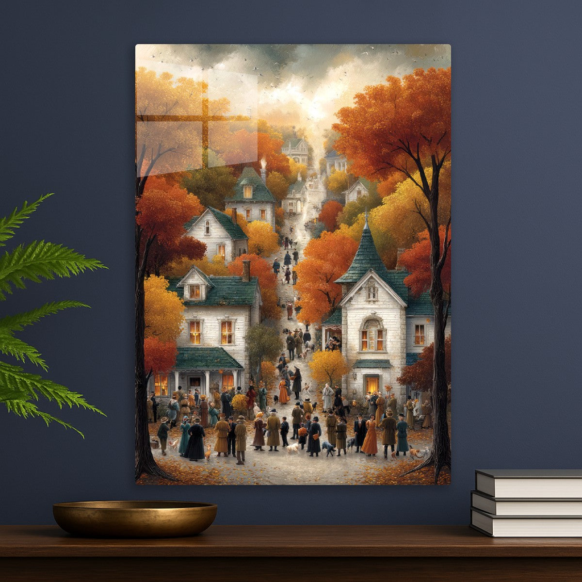 Charming Autumn Town