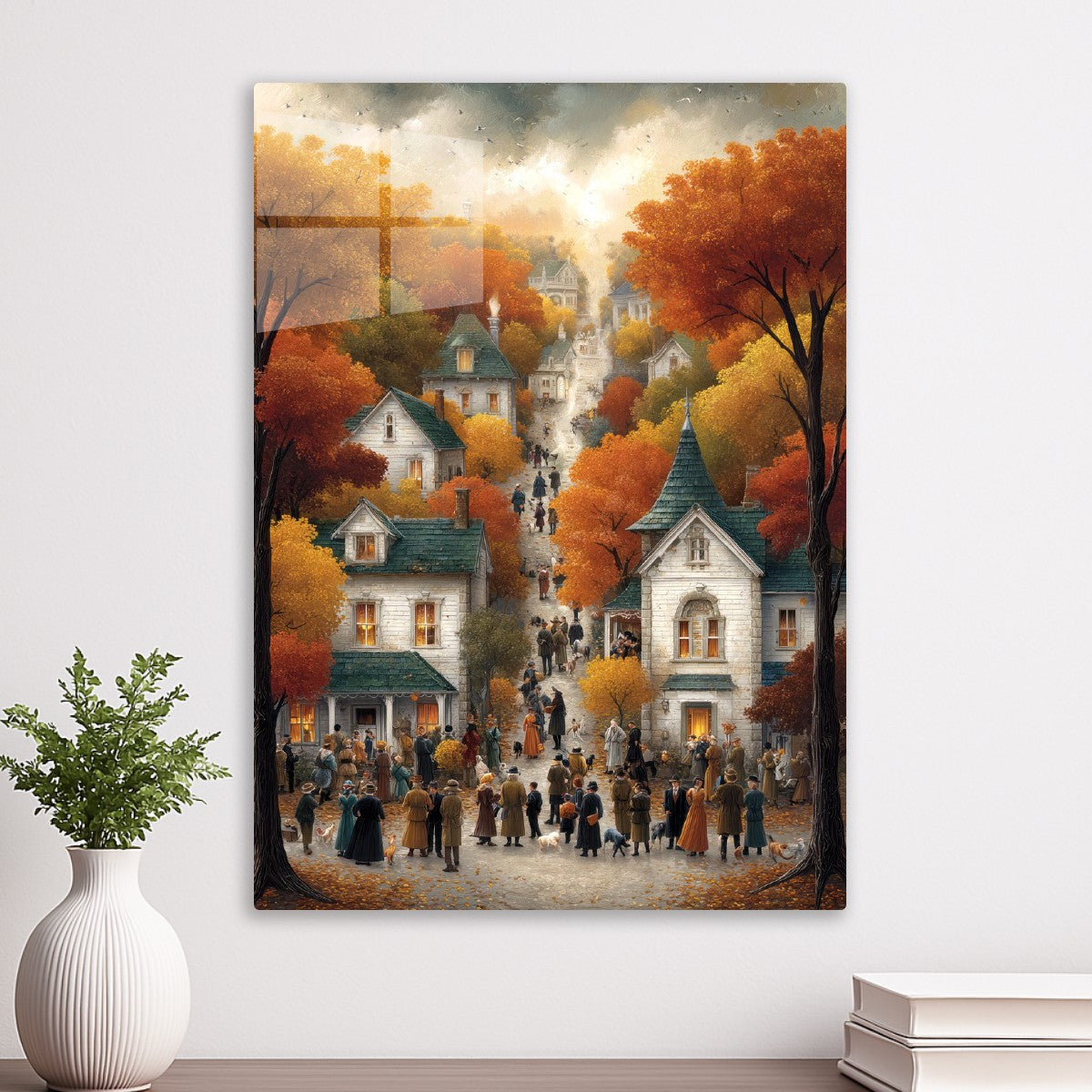 Charming Autumn Town