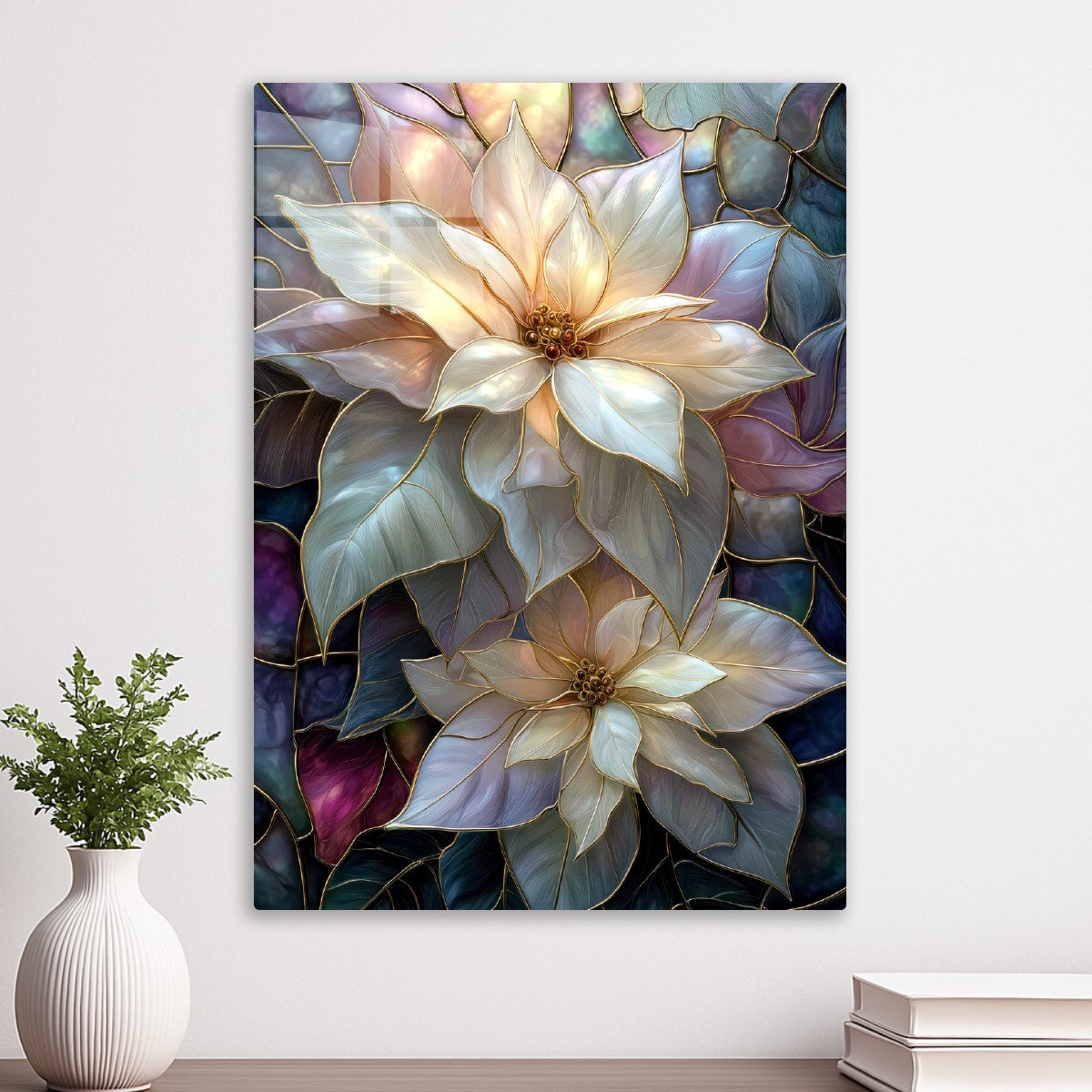 Intricate White Flowers