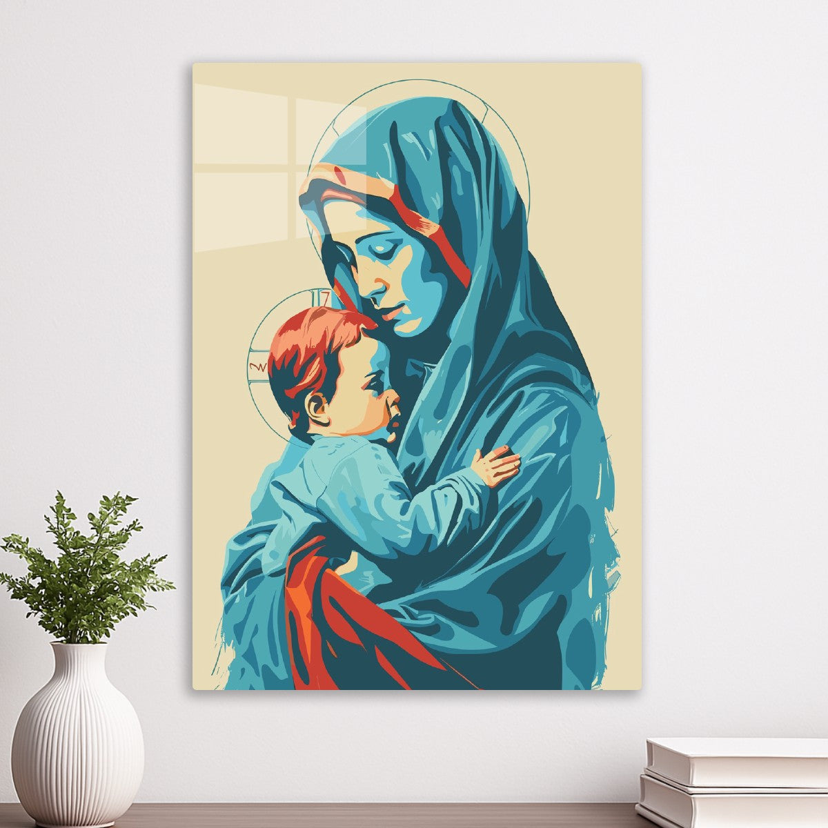 Madonna and Child Illustration