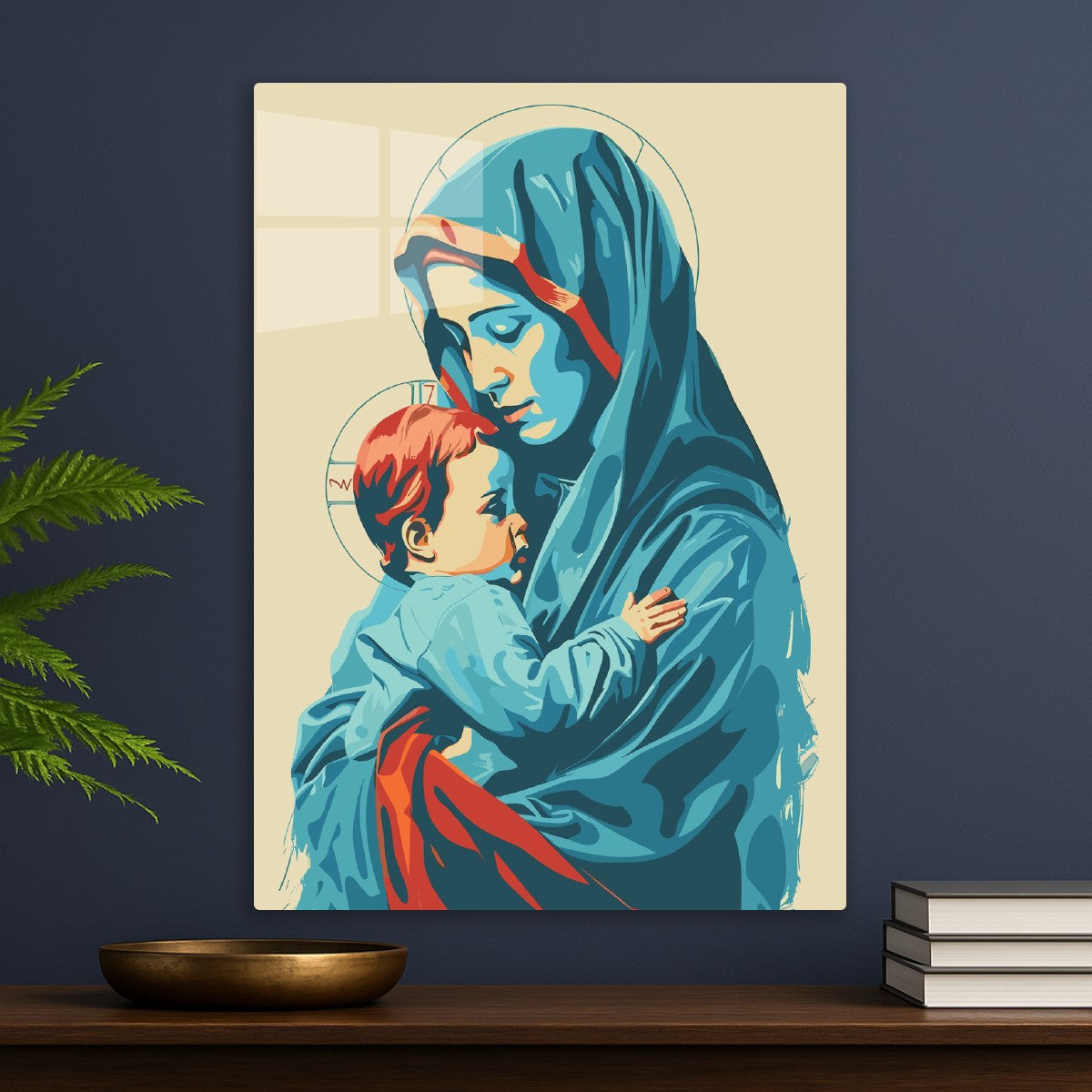 Madonna and Child Illustration