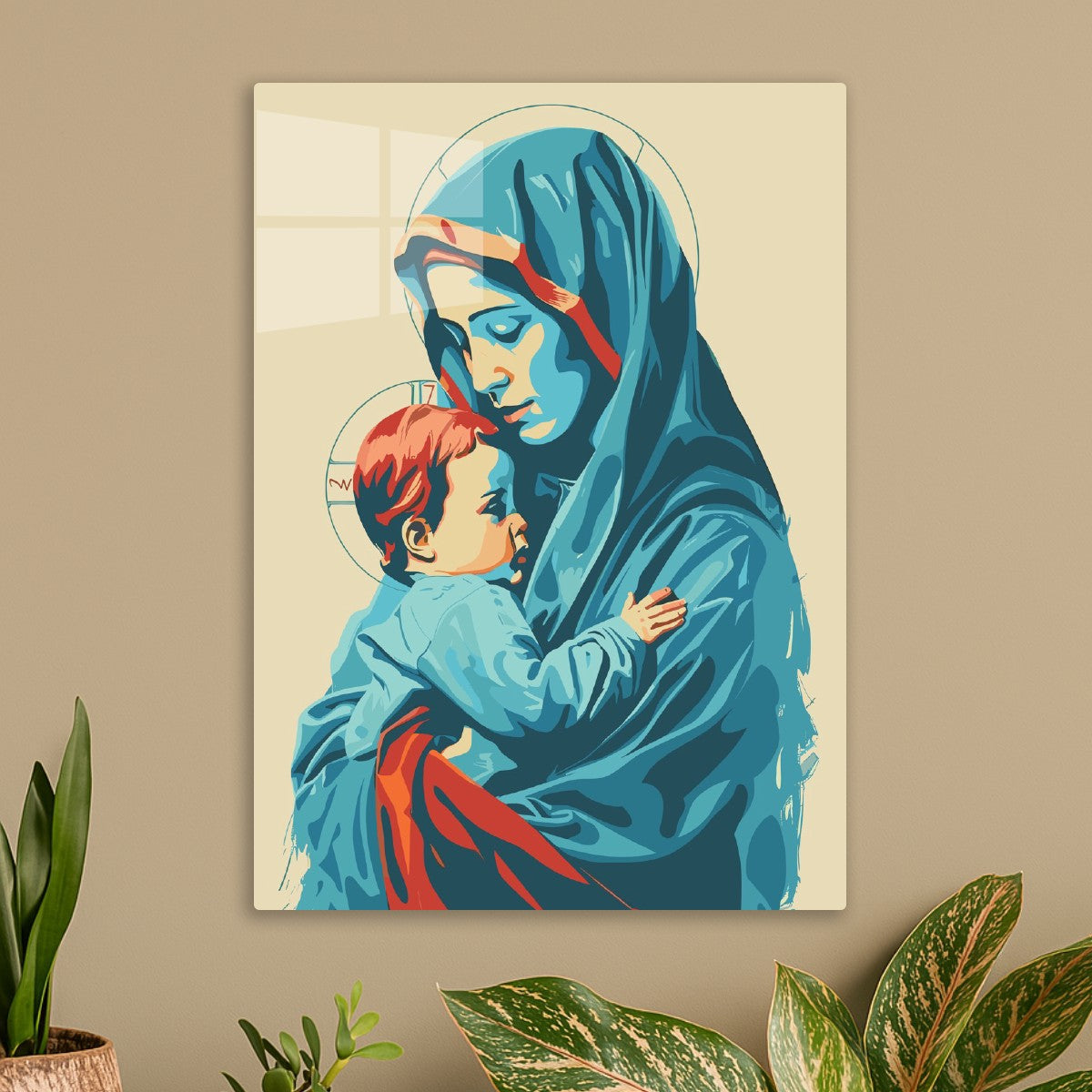 Madonna and Child Illustration