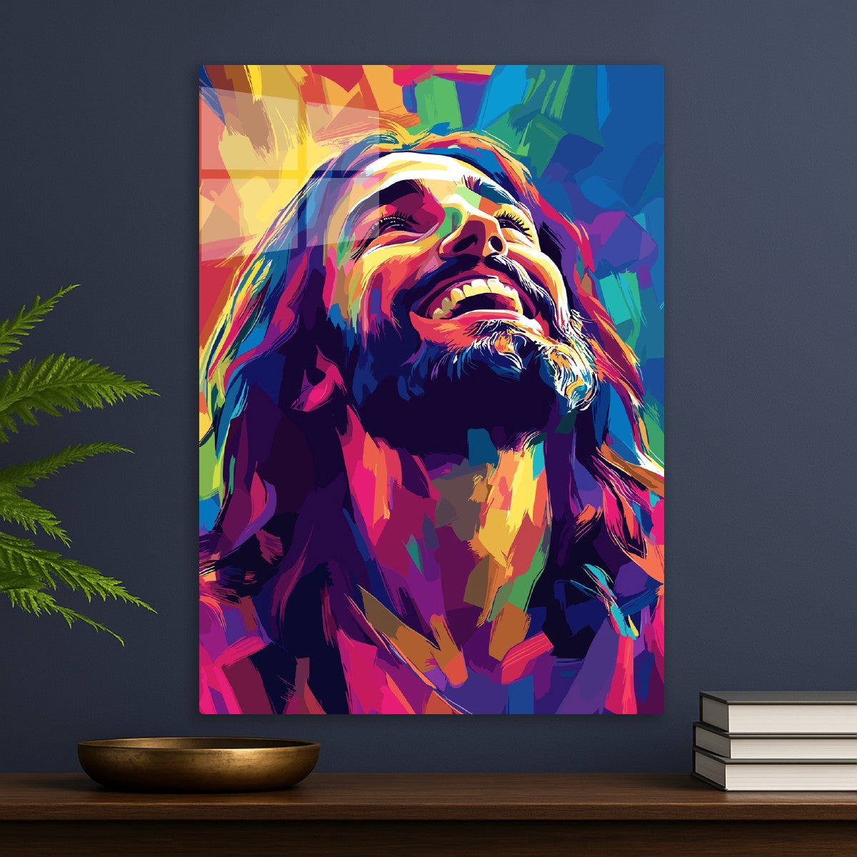 Expressive Colorful Jesus