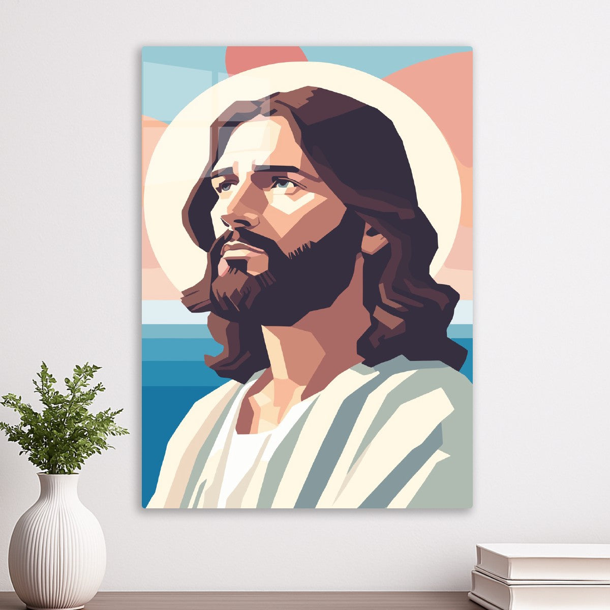 Modern Sacred Portrait Jesus