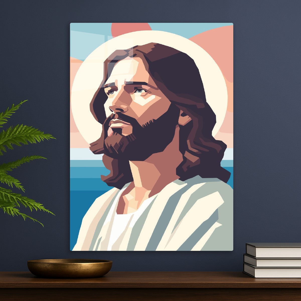 Modern Sacred Portrait Jesus