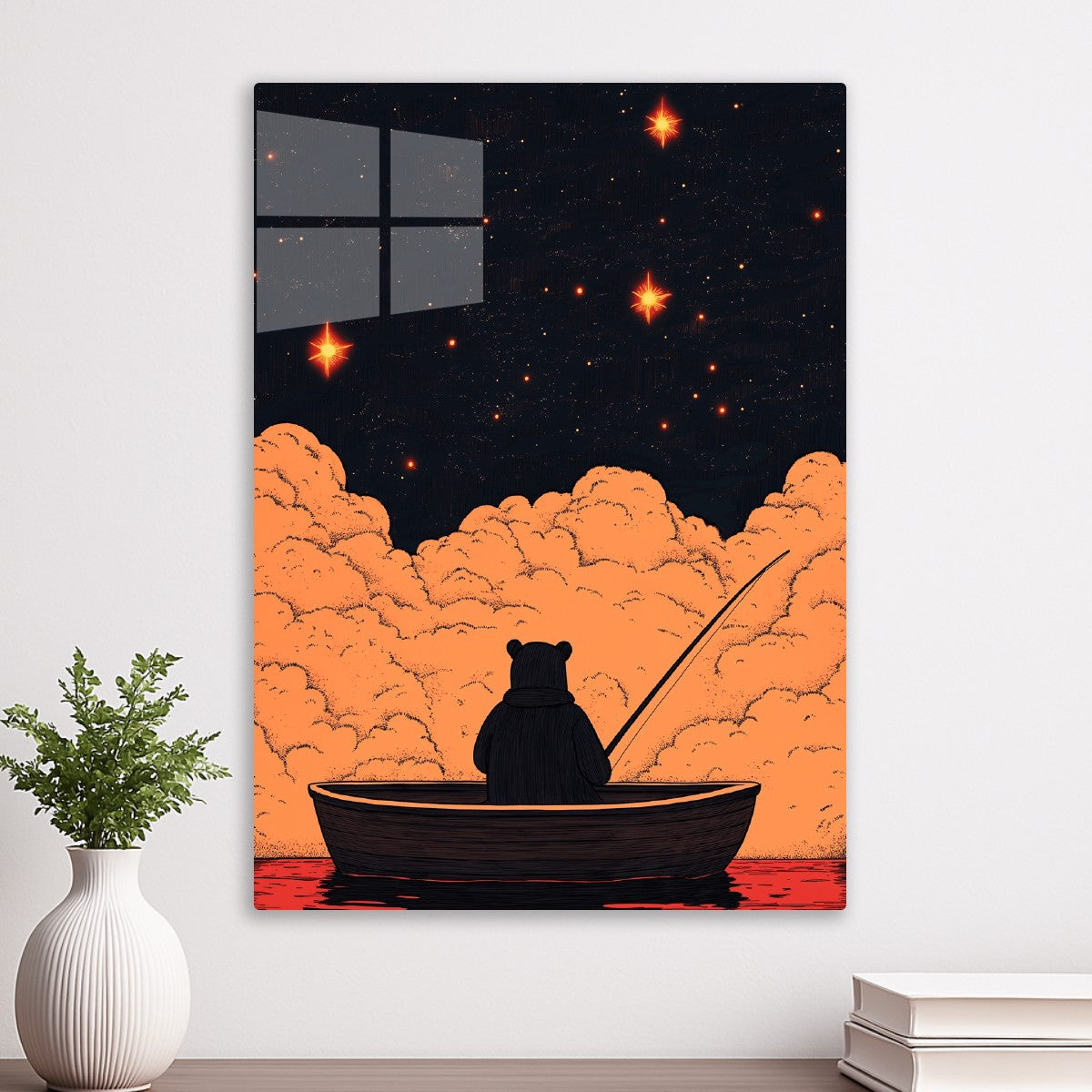 Bear Fishing the Stars