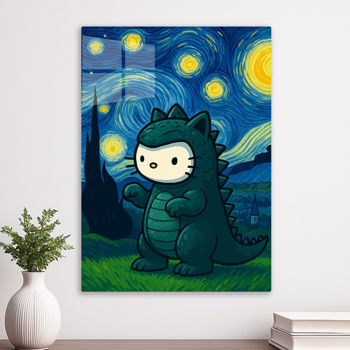 Catzilla starry night
