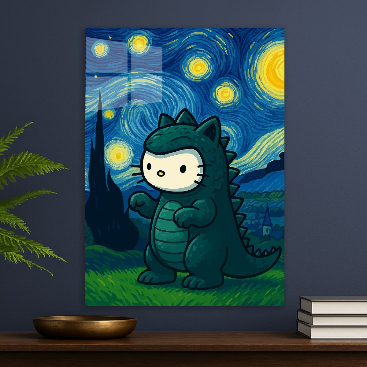 Catzilla starry night