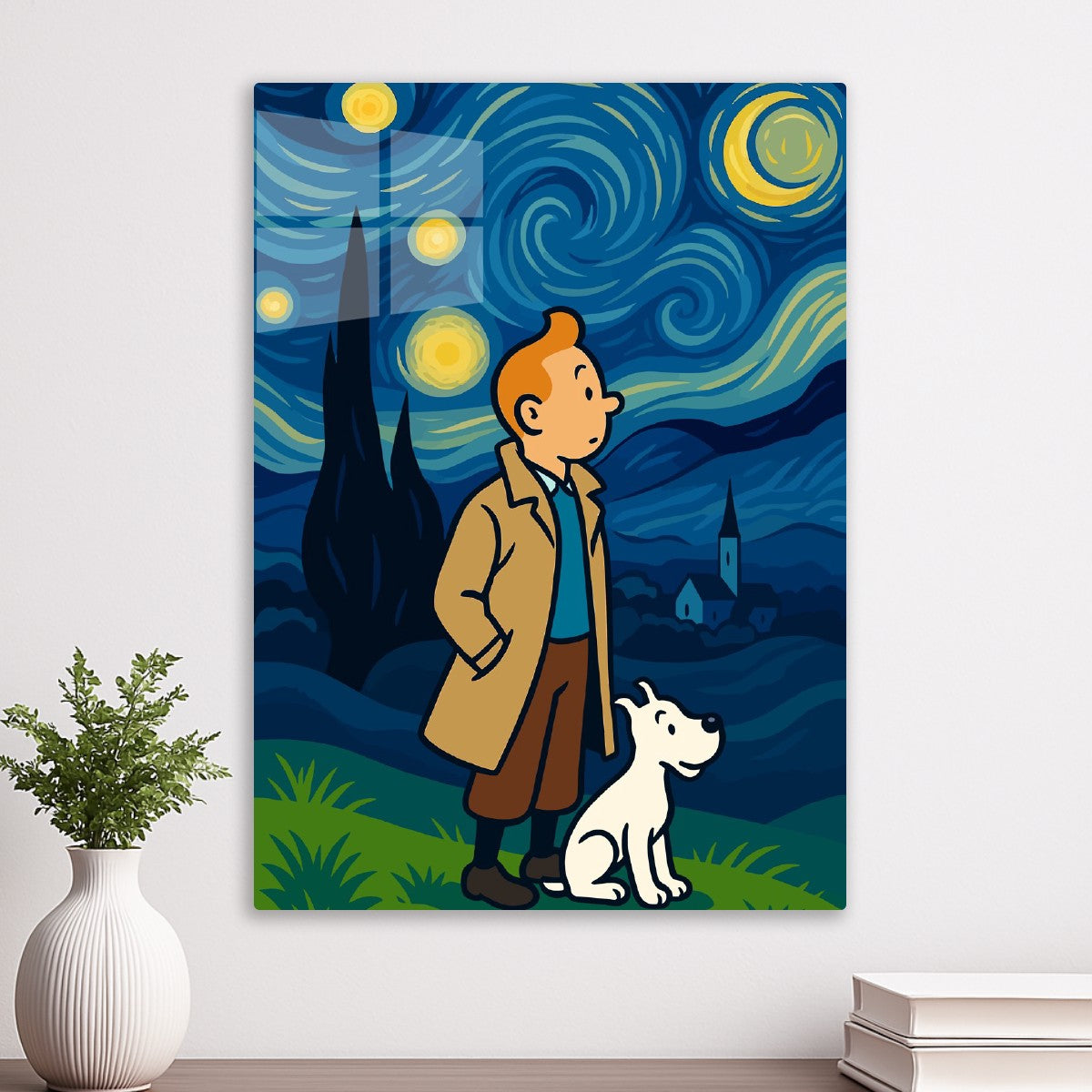 TinTin Boy Adventurer Starry Night