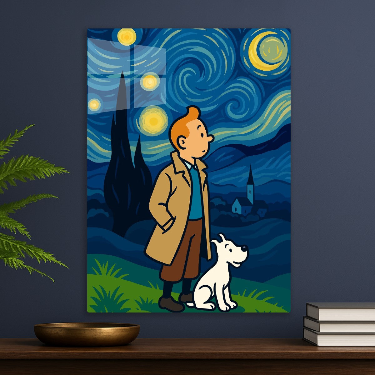 TinTin Boy Adventurer Starry Night