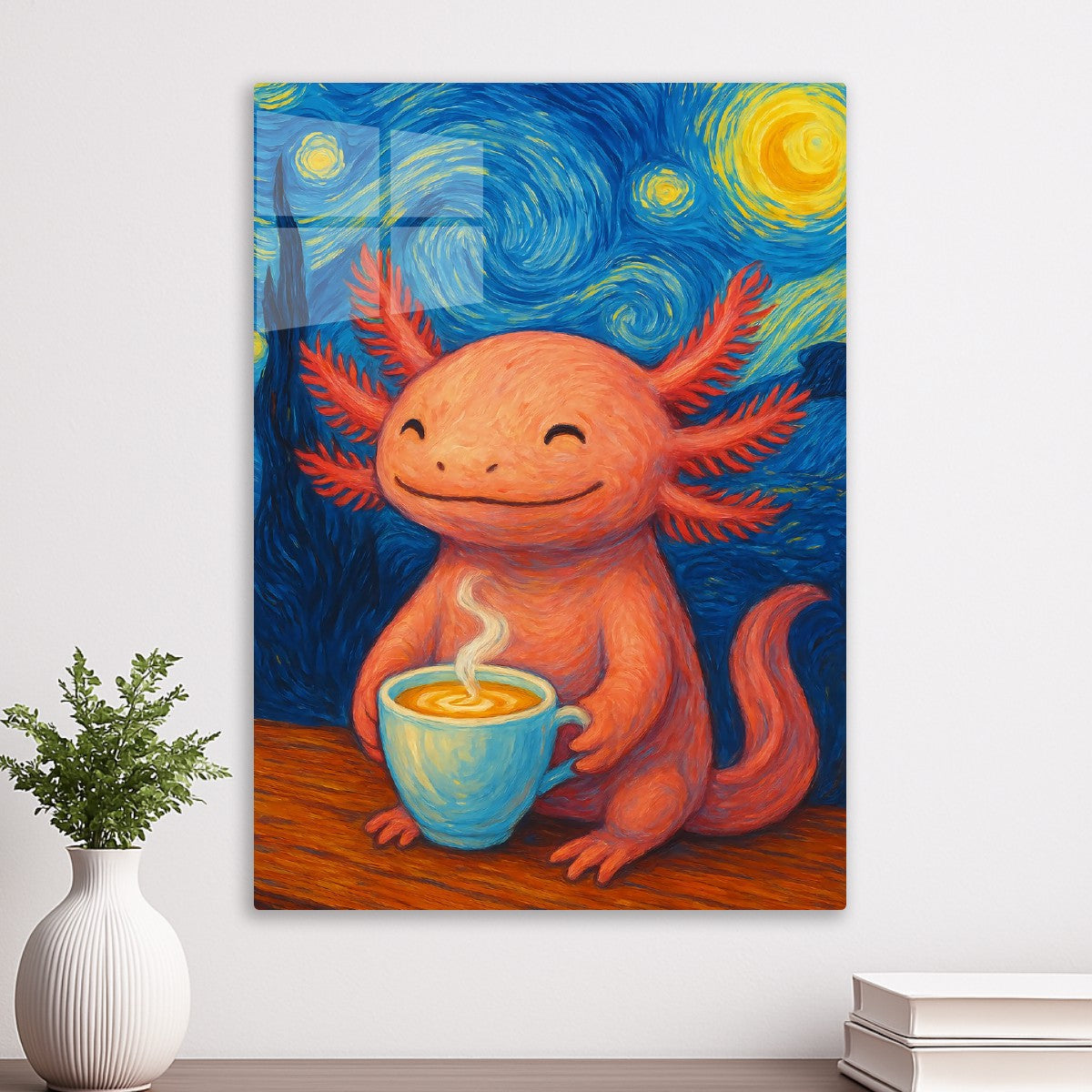 Axolotl Coffee Starry Night
