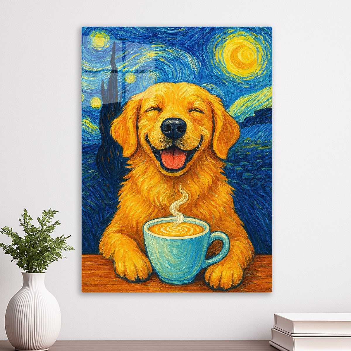 Golden Dog Coffee Starry Night