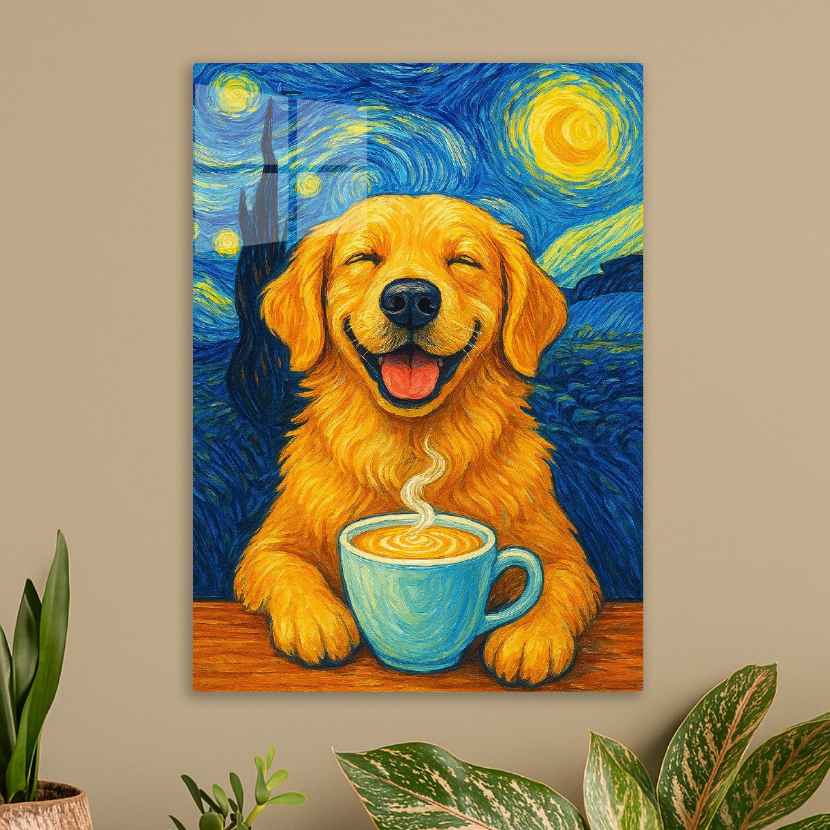 Golden Dog Coffee Starry Night