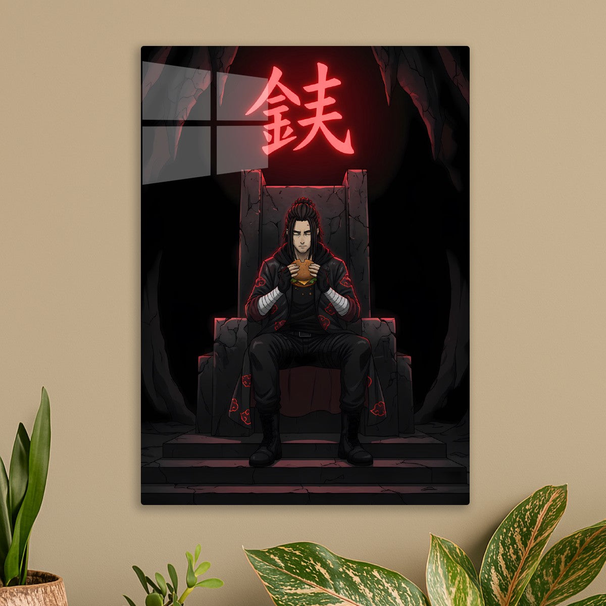 Eren Yeager Red Kanji Throne