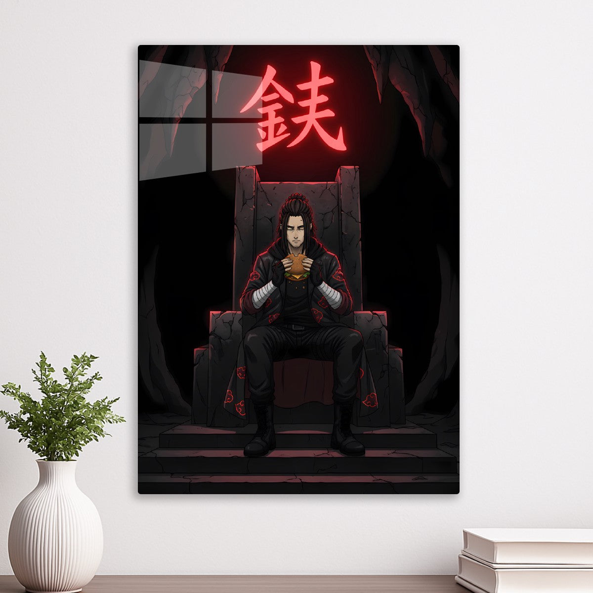 Eren Yeager Red Kanji Throne