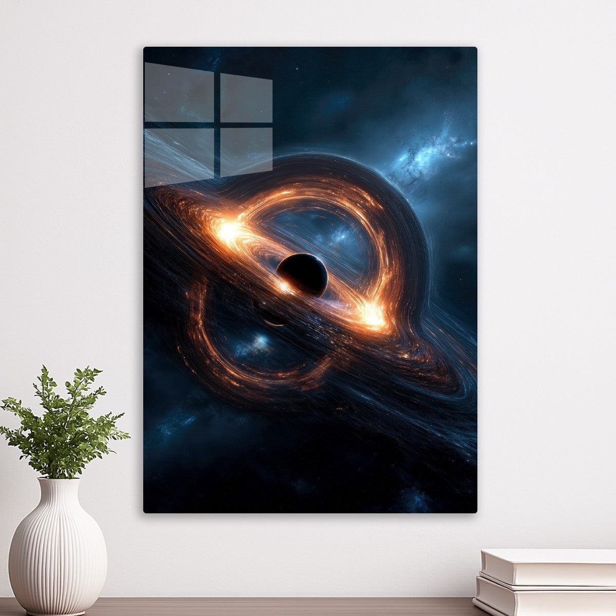 Energy Flows Around Black Hole