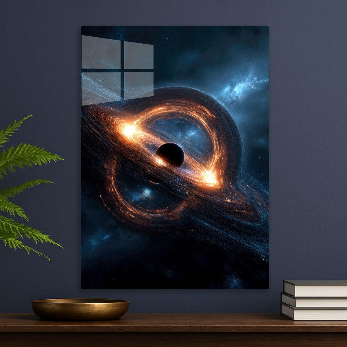 Energy Flows Around Black Hole