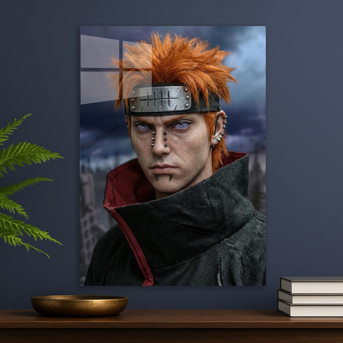 Pain Nagato, hyperrealistic portrait