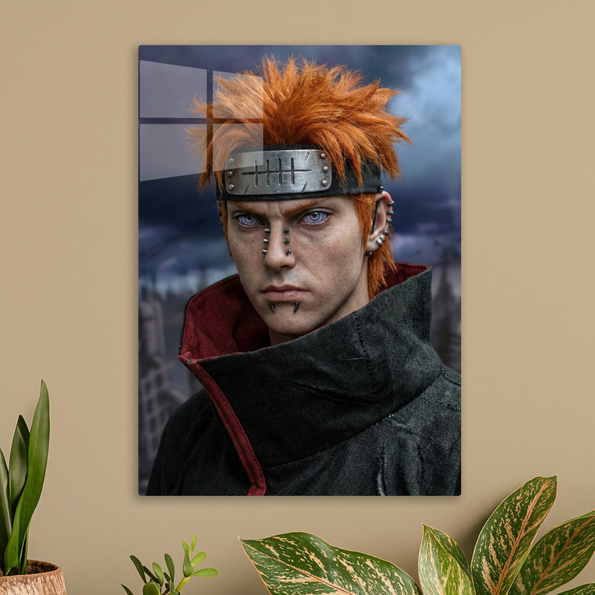 Pain Nagato, hyperrealistic portrait