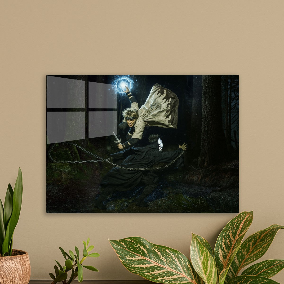 Minato vs Tobi hyperrealistic, Naruto 