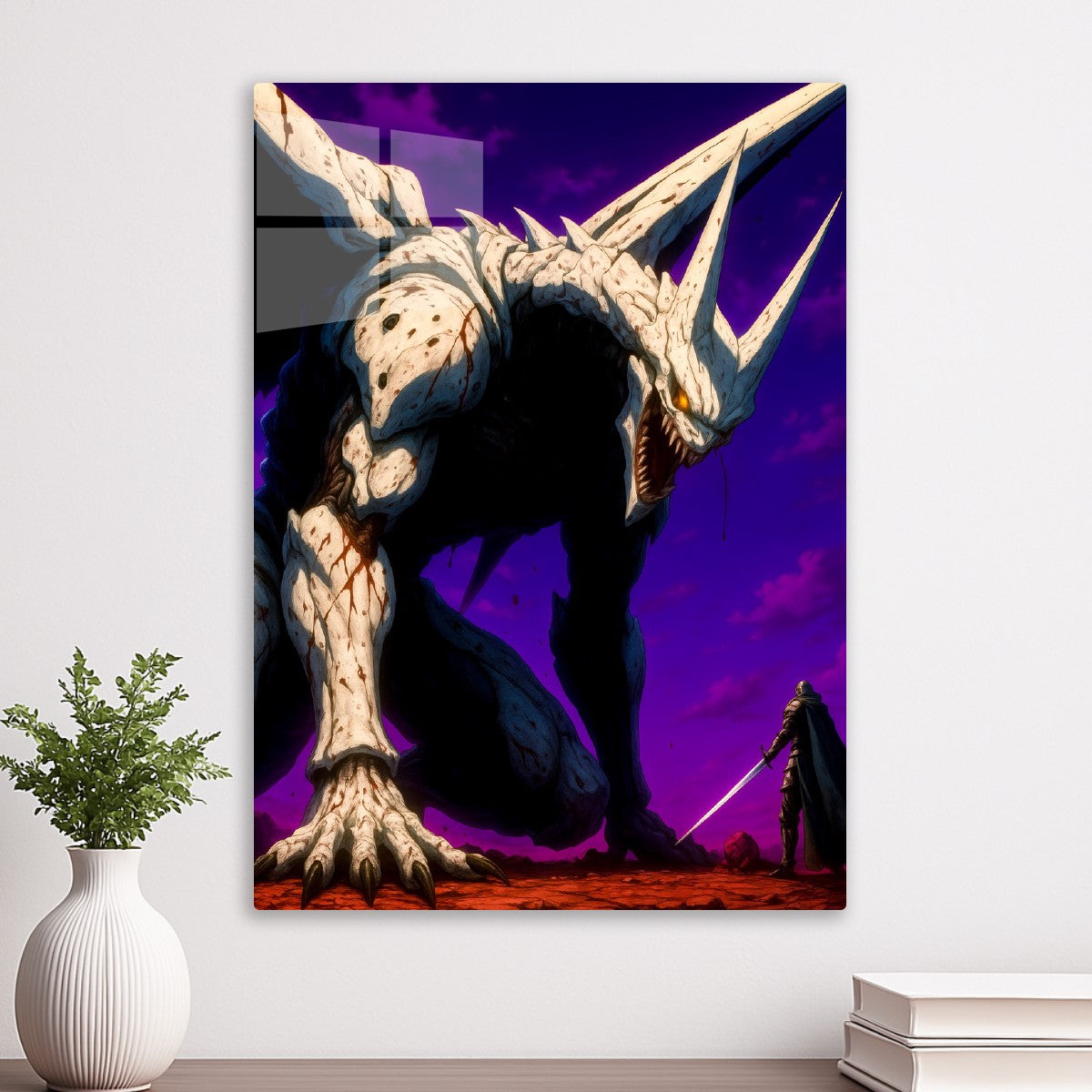 Fierce Demon in a battle with a warrior