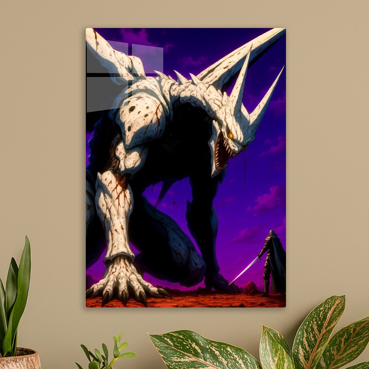 Fierce Demon in a battle with a warrior