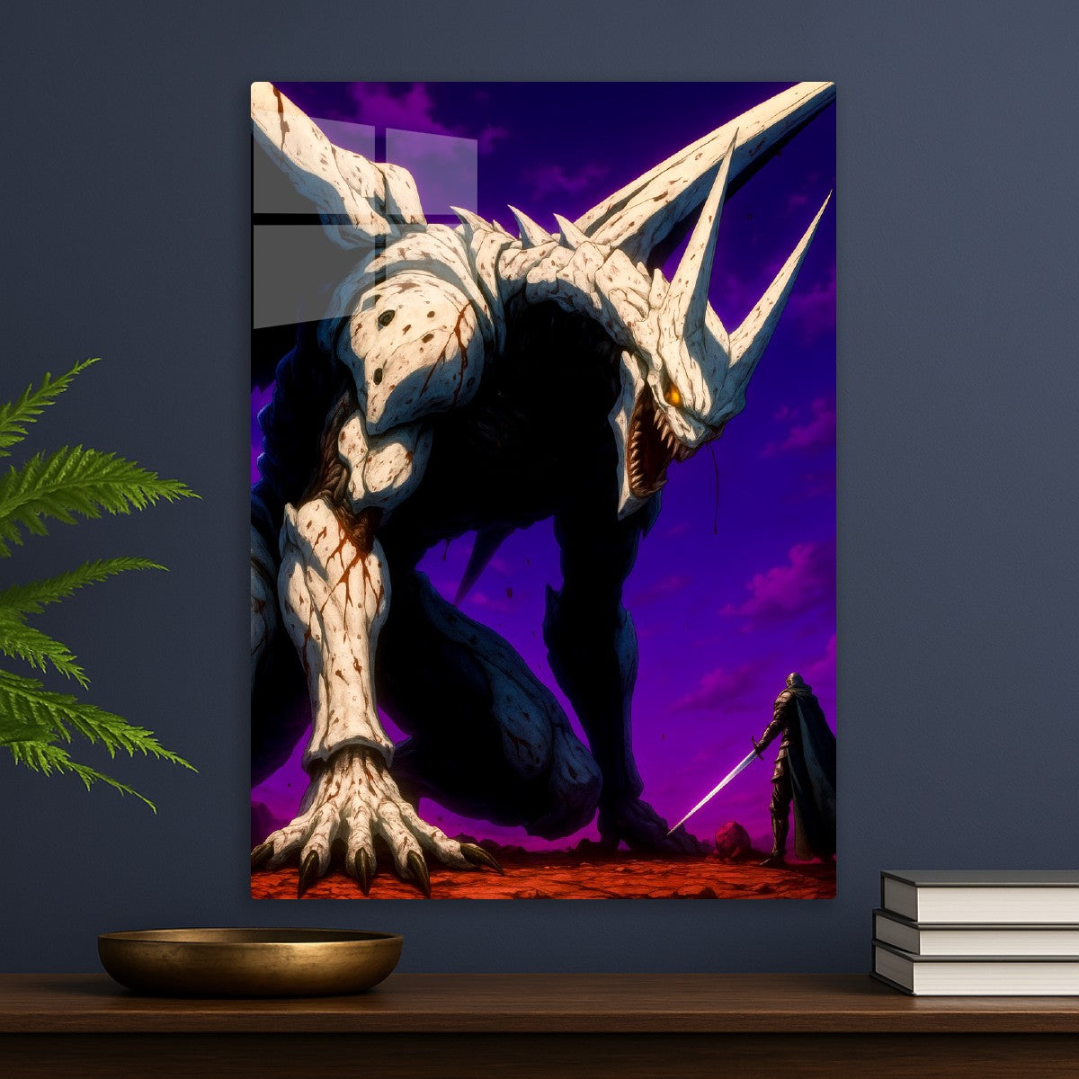 Fierce Demon in a battle with a warrior