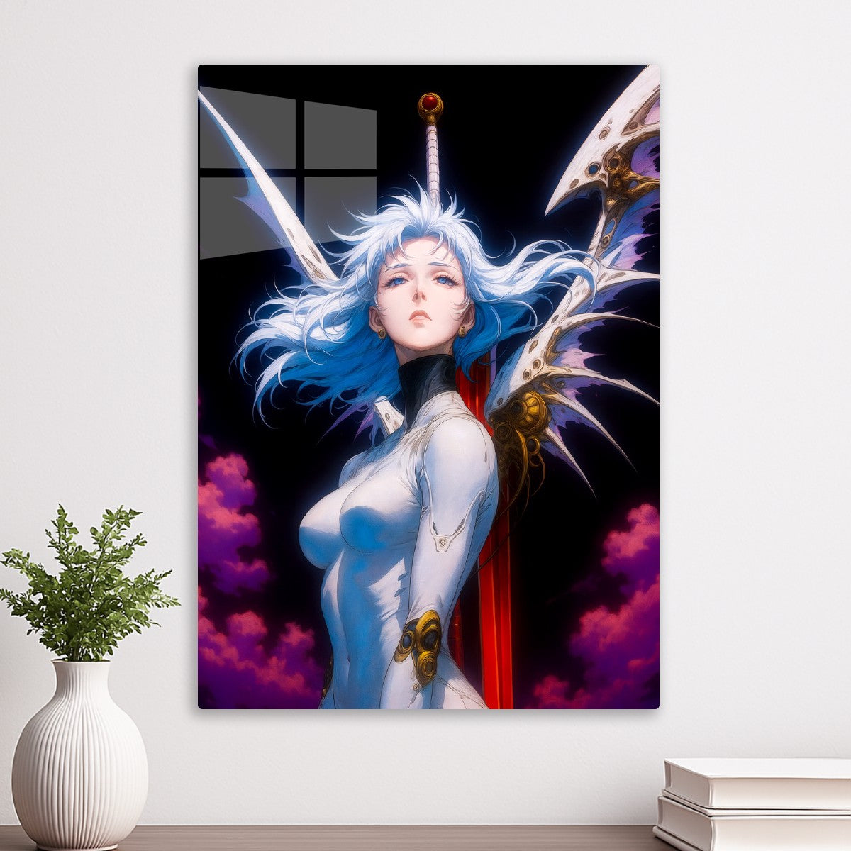 Fantasy white hair girl