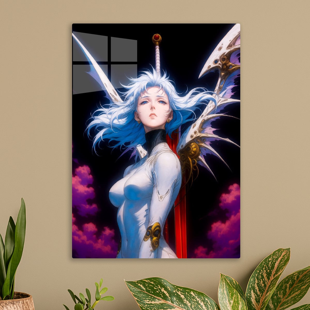 Fantasy white hair girl