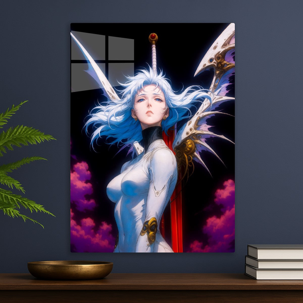 Fantasy white hair girl