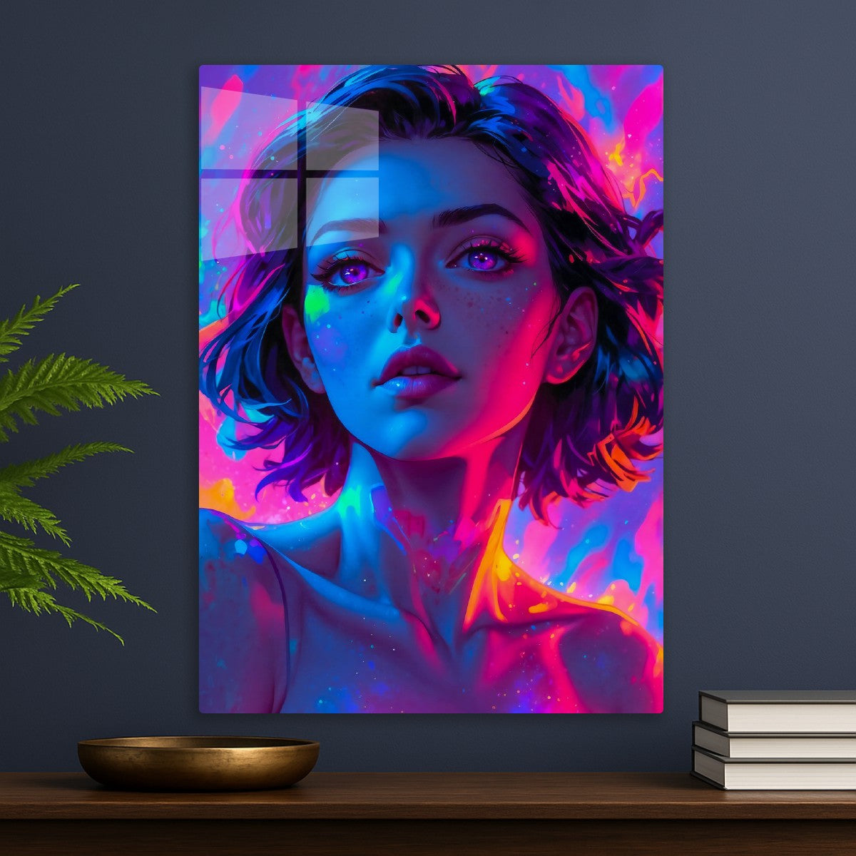 Neon Sexy Girl Portrait