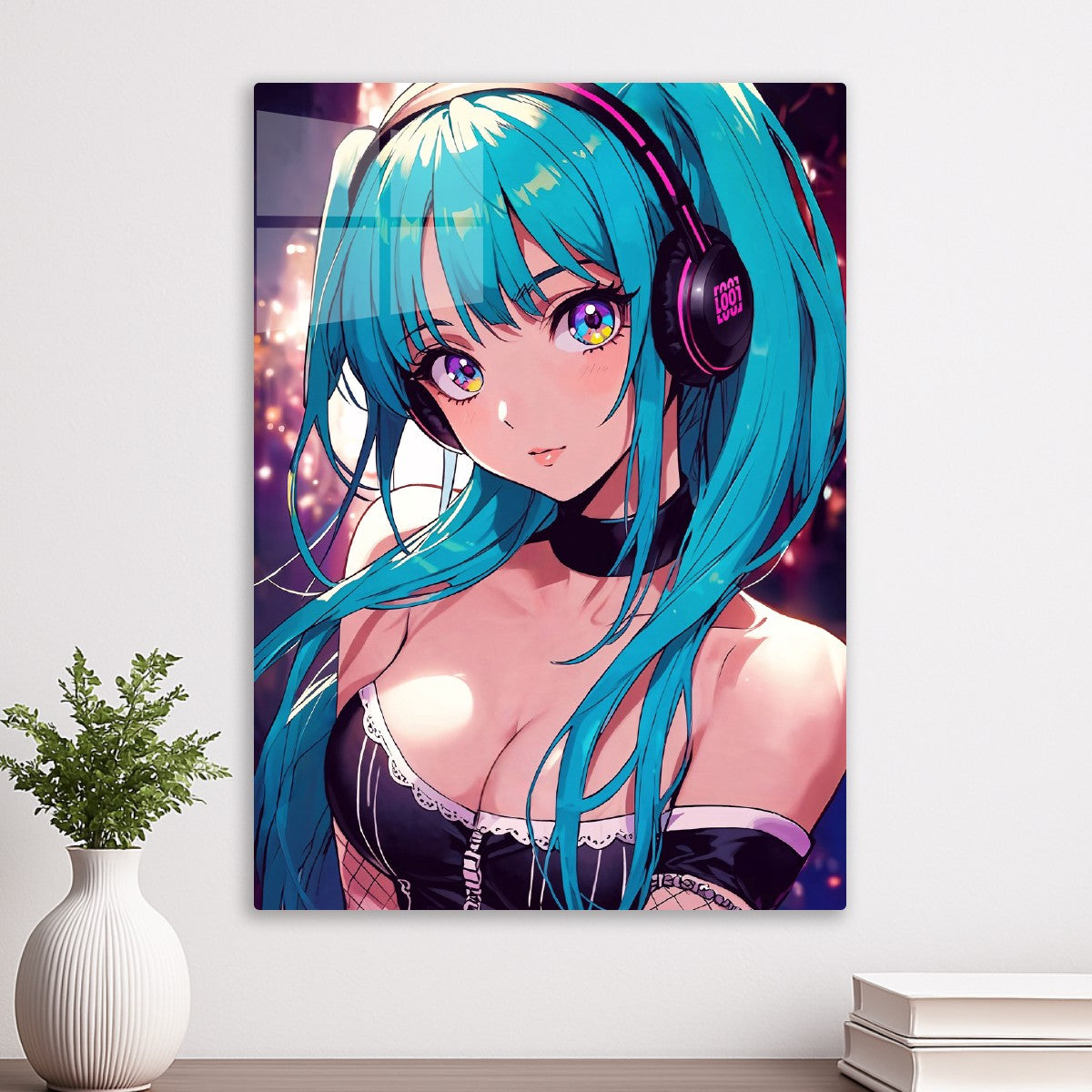 Anime Girl with Headphones