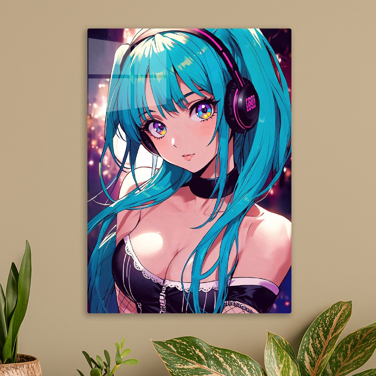 Anime Girl with Headphones