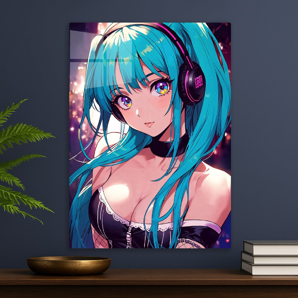 Anime Girl with Headphones