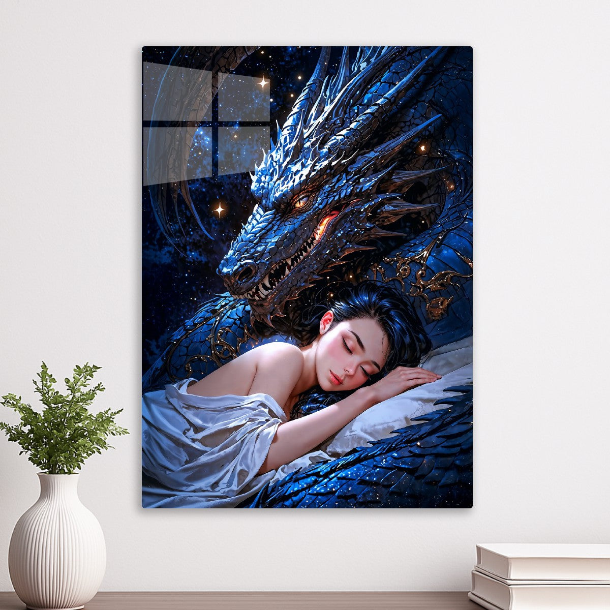 Dragon with Sleeping Girl