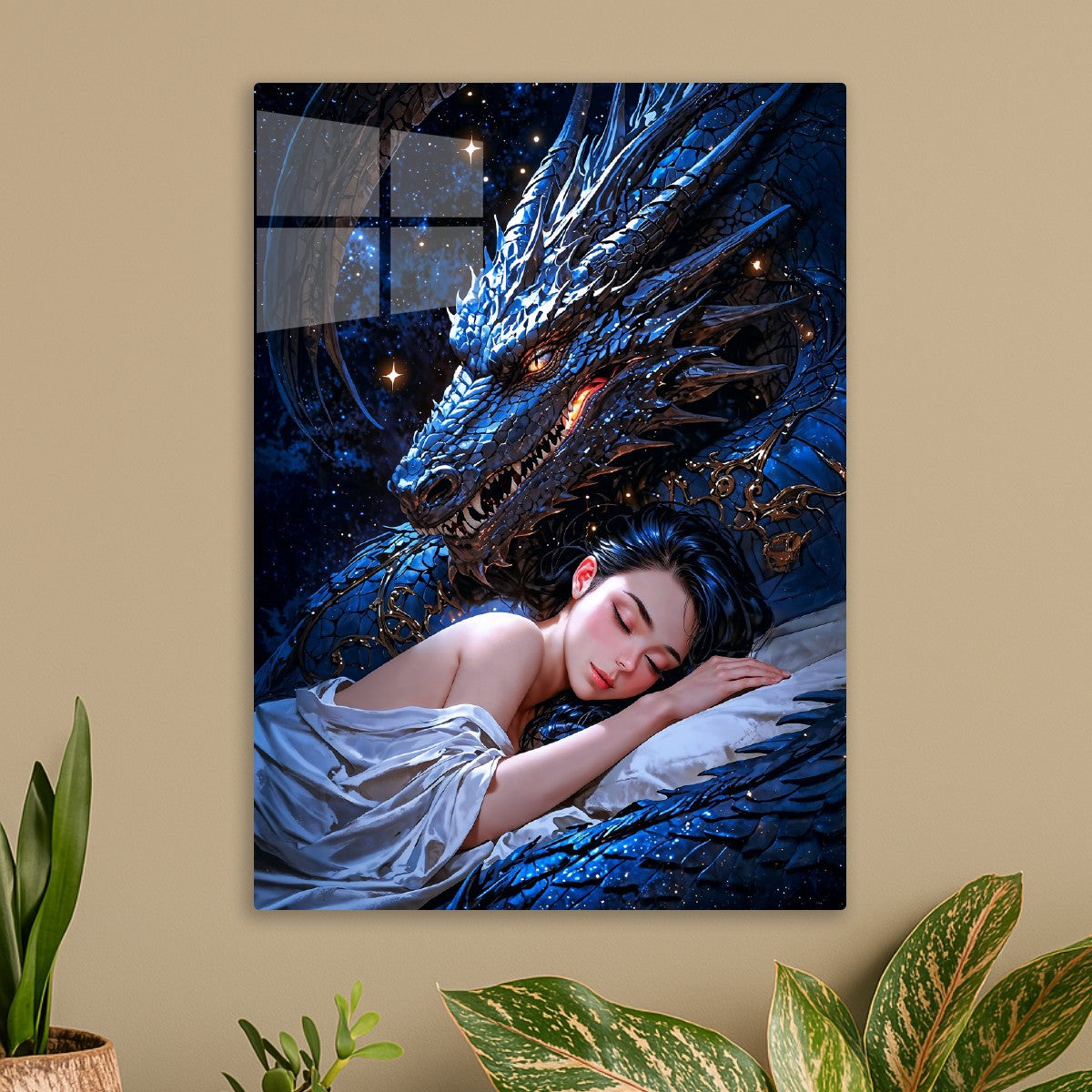 Dragon with Sleeping Girl